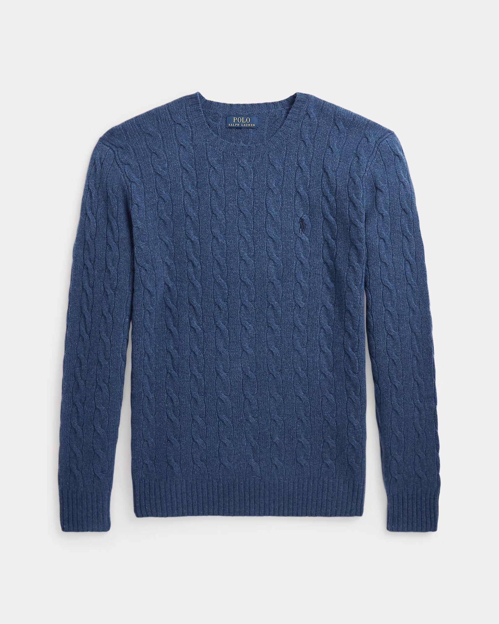 Woll- und Kaschmirpullover mit Kabelstrick