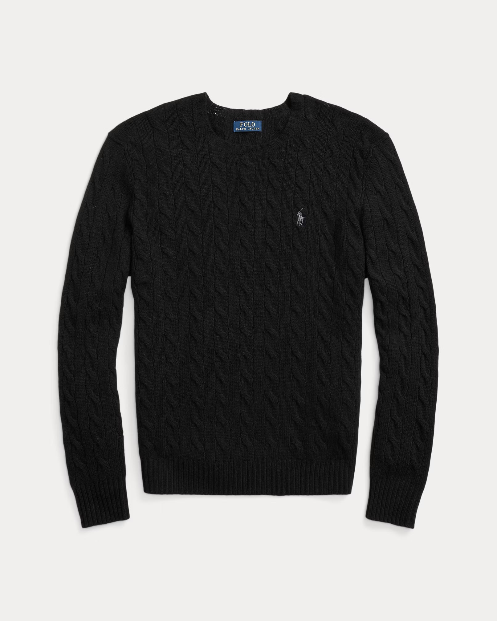 Woll- und Kaschmirpullover mit Kabelstrick