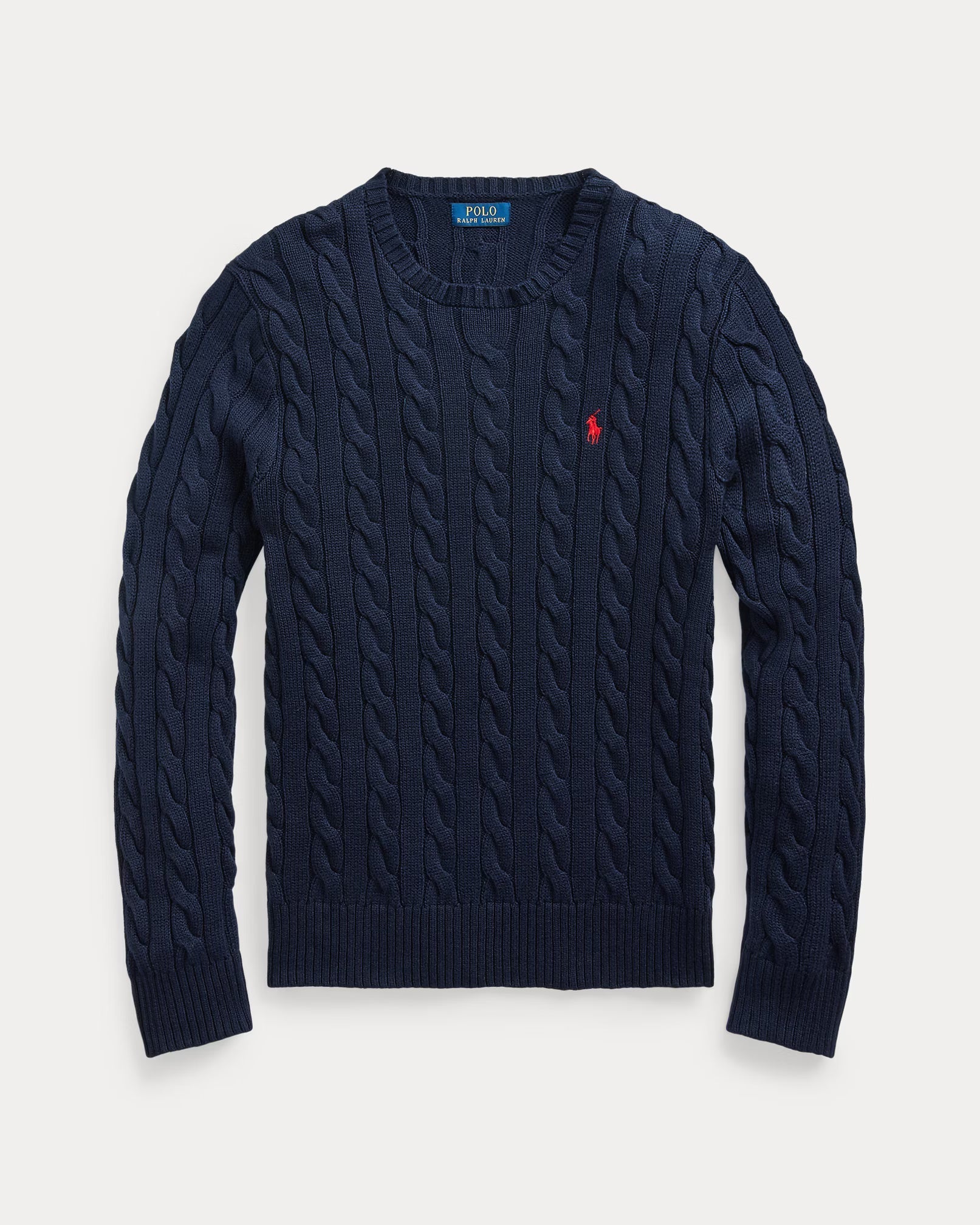 Striktrøje i bomuldsflet