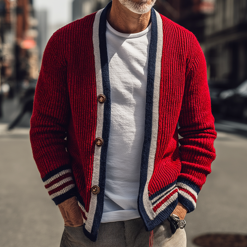 Alaric™ | Retro Strickjacke