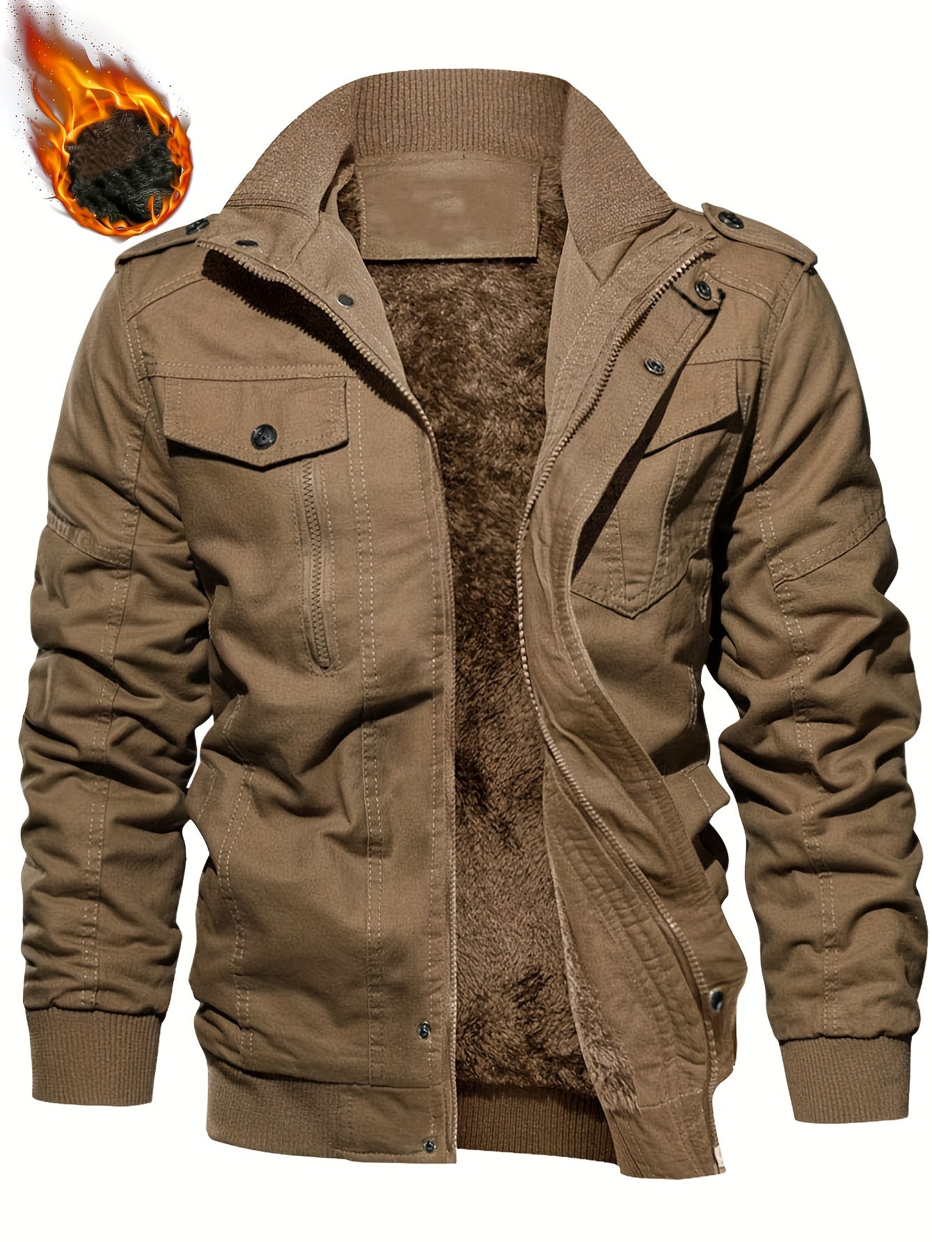 Bogusław™ | Winterjacke aus dickem Samt