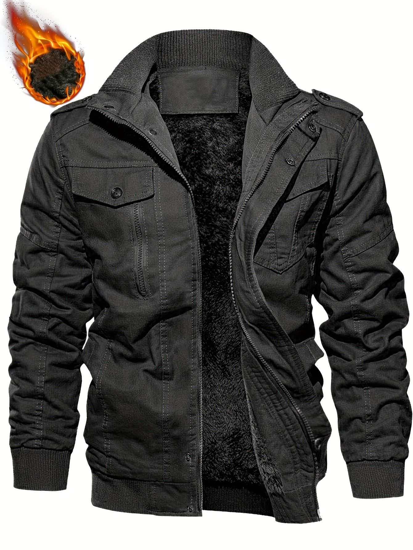 Bogusław™ | Winterjacke aus dickem Samt