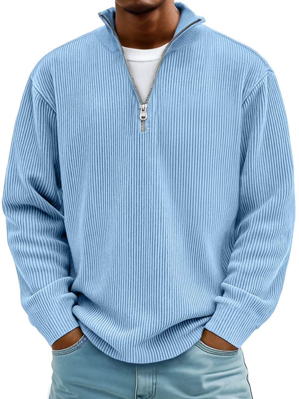 Mściwój™ | Herrenpullover mit halbem Reißverschluss – Stilvoll, Warm und Langlebig