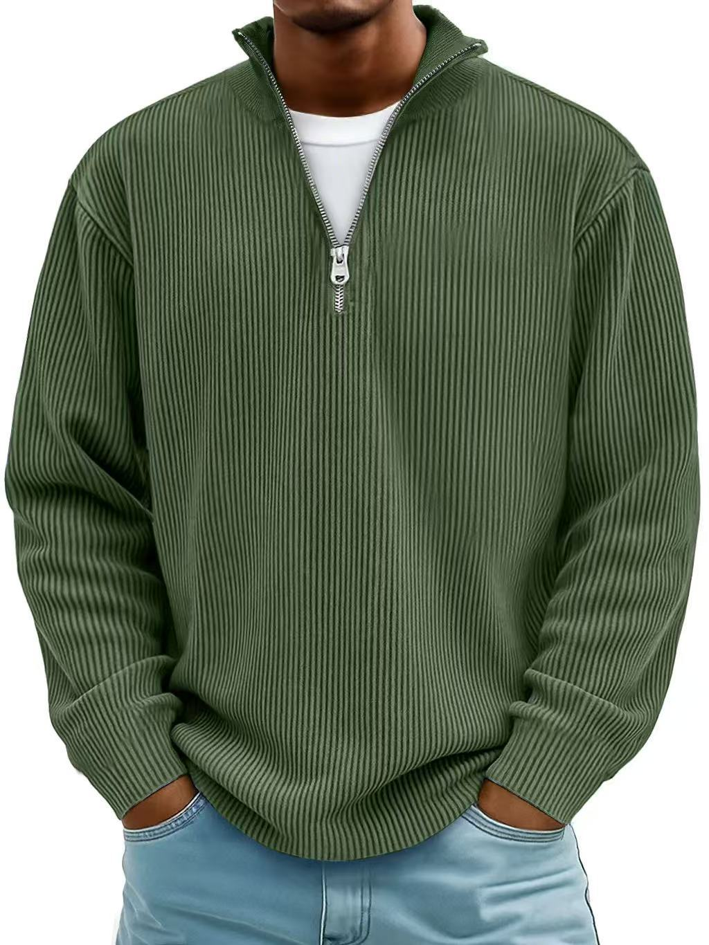 Mściwój™ | Herrenpullover mit halbem Reißverschluss – Stilvoll, Warm und Langlebig