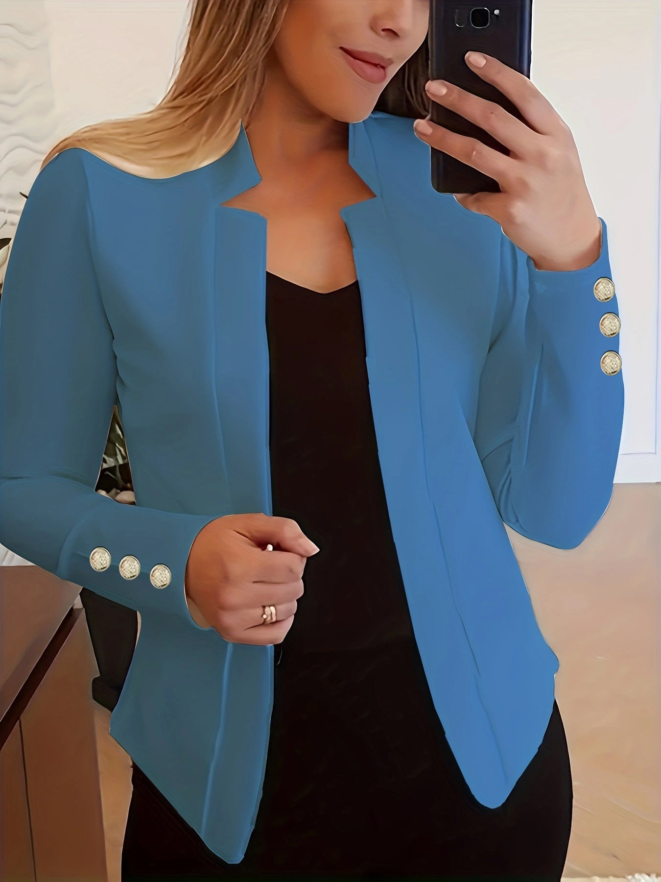 Wójcik™ | Marynarka z detalami z guzików