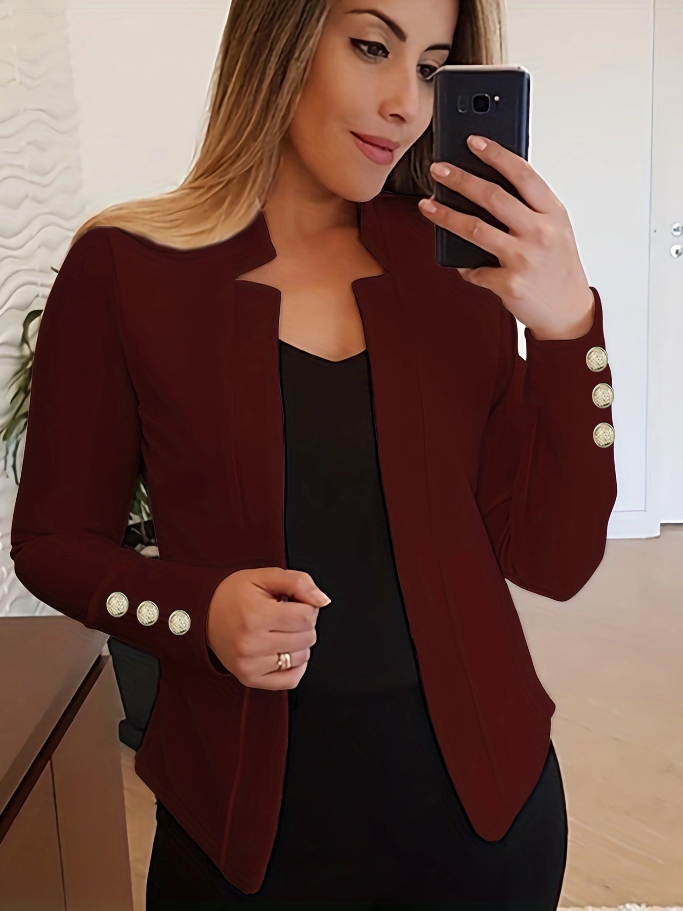 Wójcik™ | Blazer mit Knopfdetails