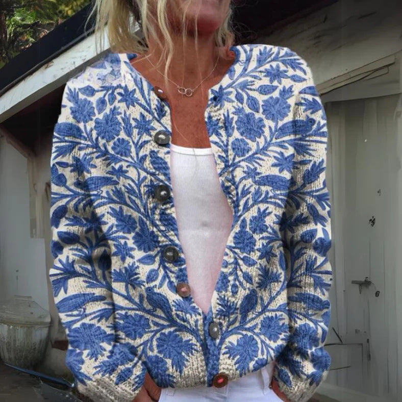 Wójcik™ | Lockere Strickjacke mit Muster