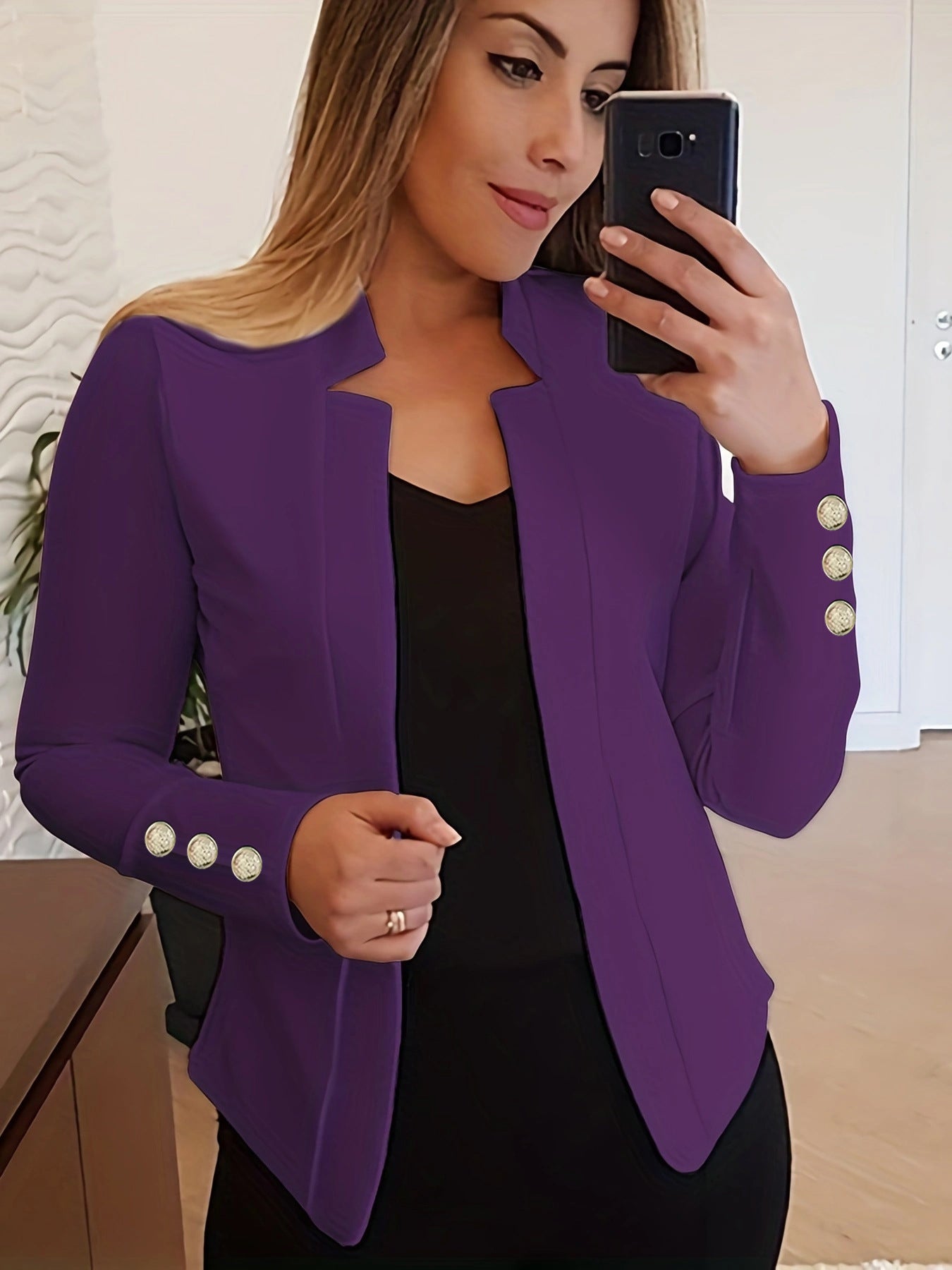 Wójcik™ | Blazer mit Knopfdetails