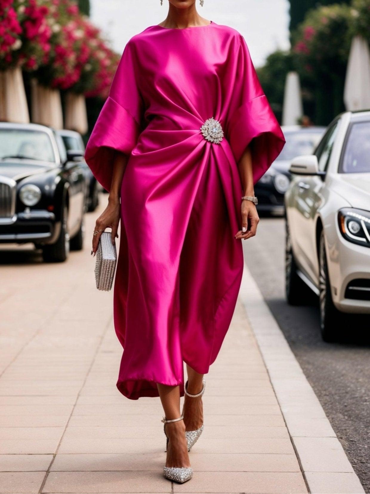 Witkaé™ | Satin Abendkleid mit Glanz