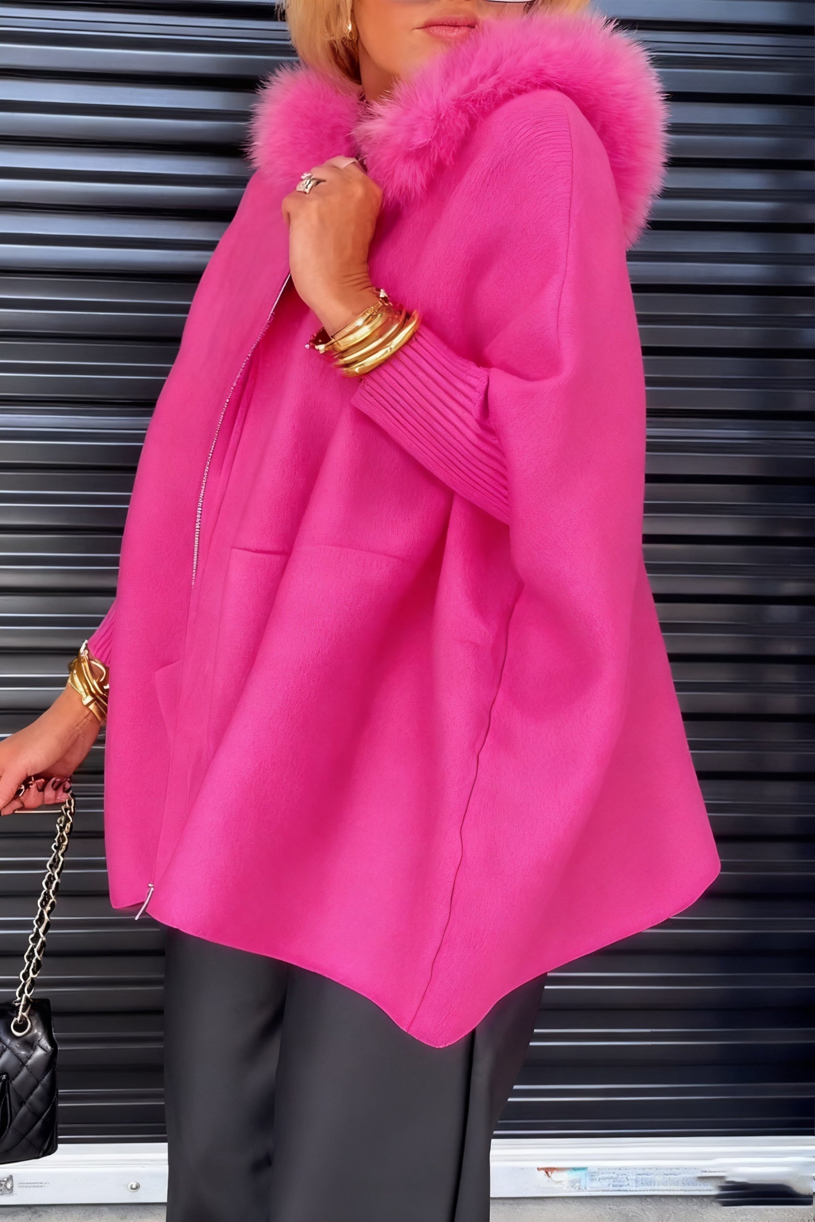 Kalina™ | Jacke mit Kunstfellkragen