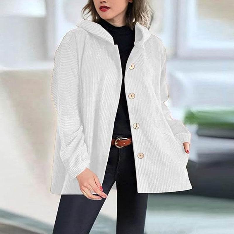 Dobrosława™ | Damenjacke aus Samt mit Kapuze