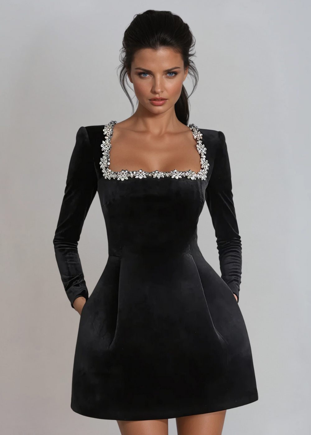 RosanoVerona™ | Mini-Kleid aus Samt Valentina