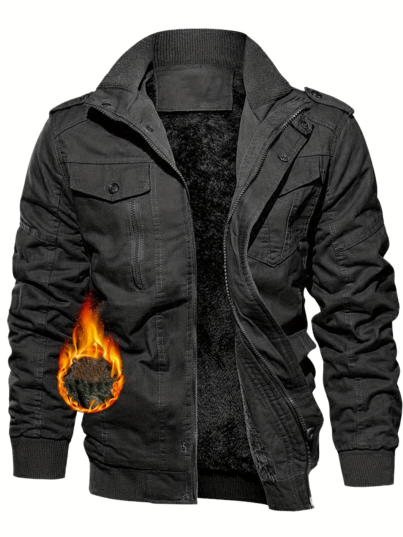 Bogusław™ | Winterjacke aus dickem Samt