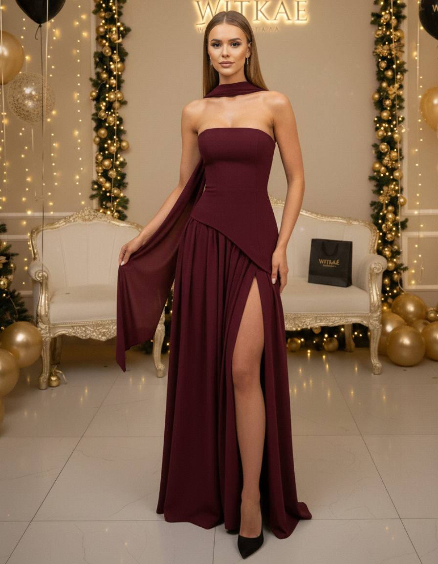 Witkaé™ | Maxikleid Satin Svara
