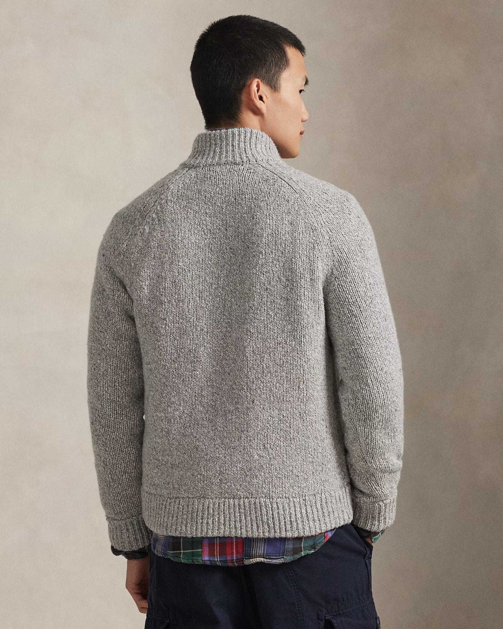 Wollmischung Weste mit Stehkragen