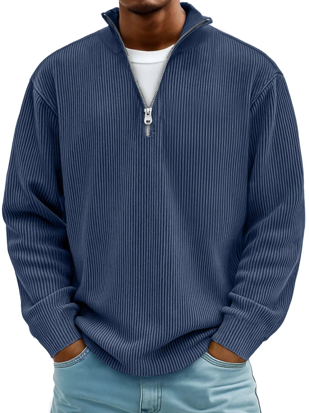 Mściwój™ | Herrenpullover mit halbem Reißverschluss – Stilvoll, Warm und Langlebig