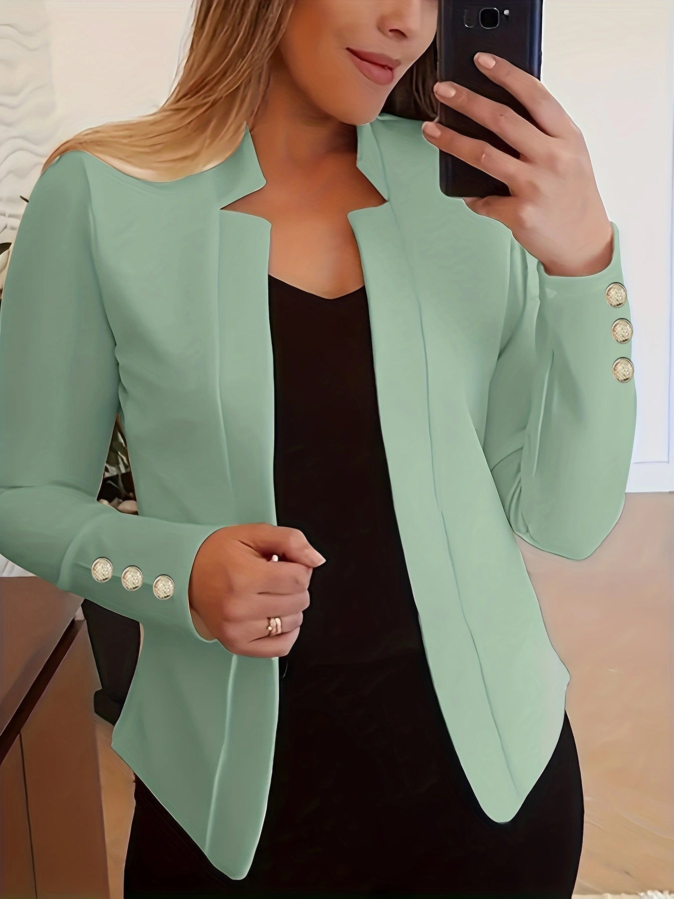 Wójcik™ | Marynarka z detalami z guzików