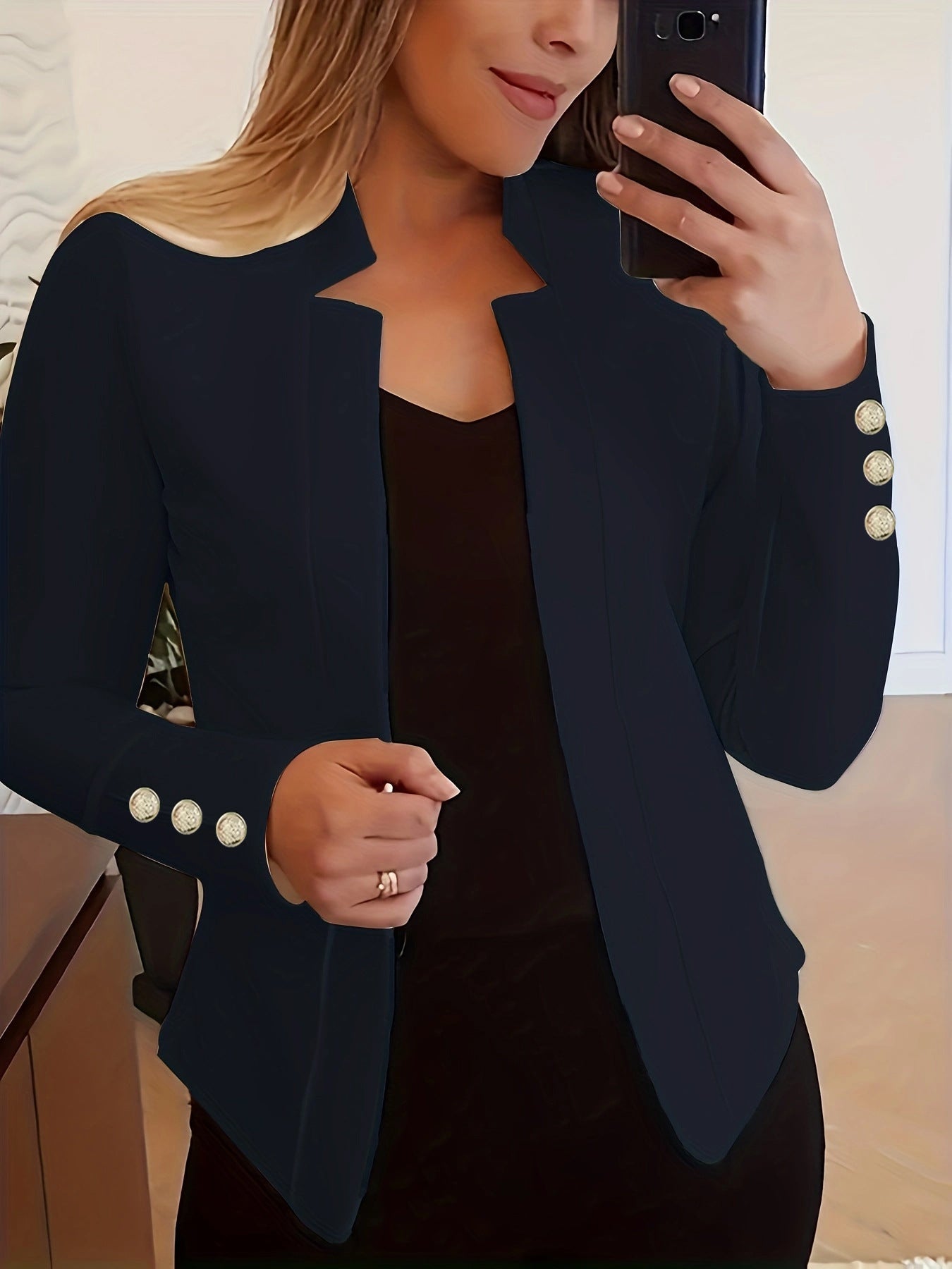 Wójcik™ | Marynarka z detalami z guzików
