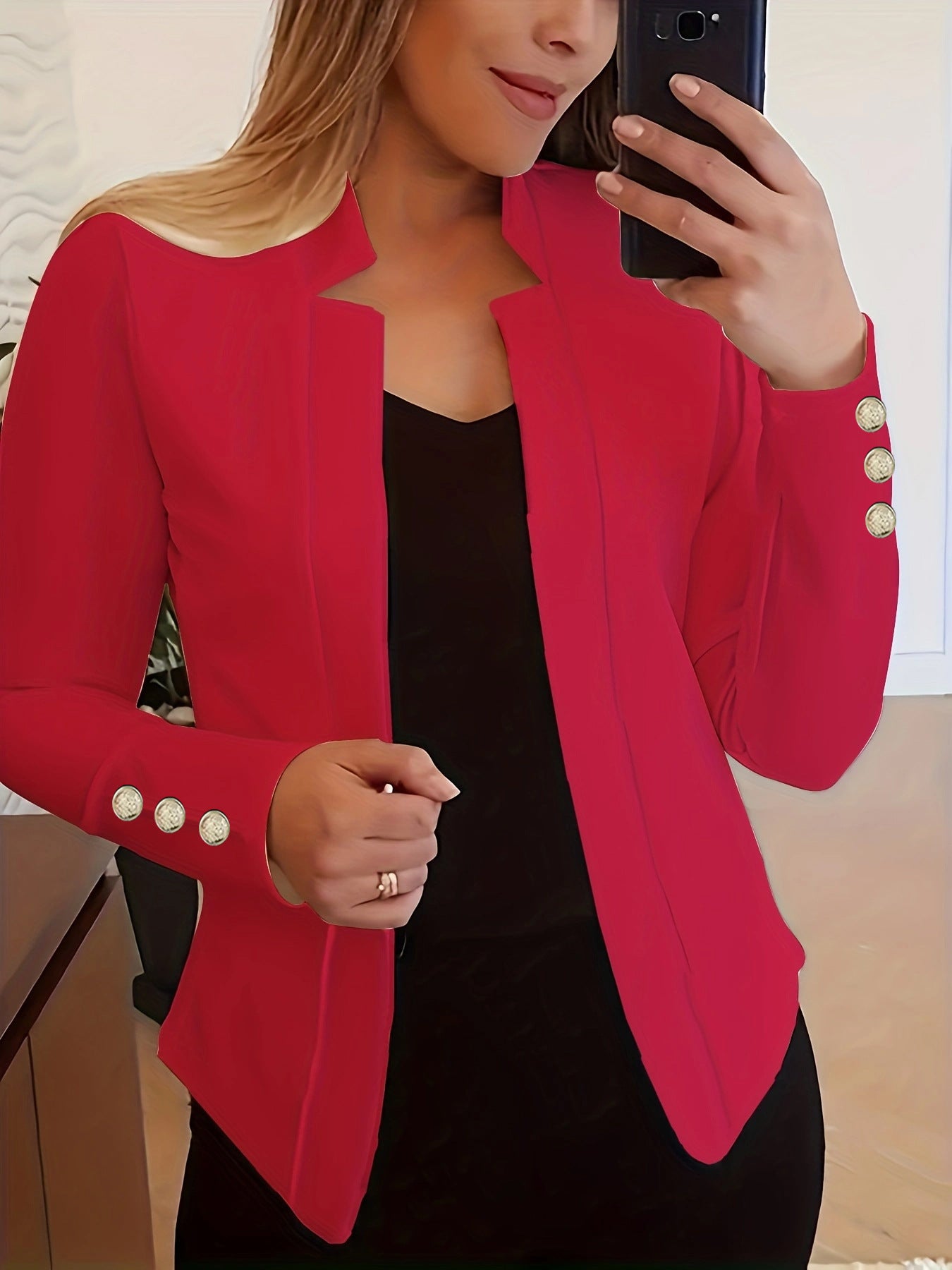 Wójcik™ | Blazer mit Knopfdetails