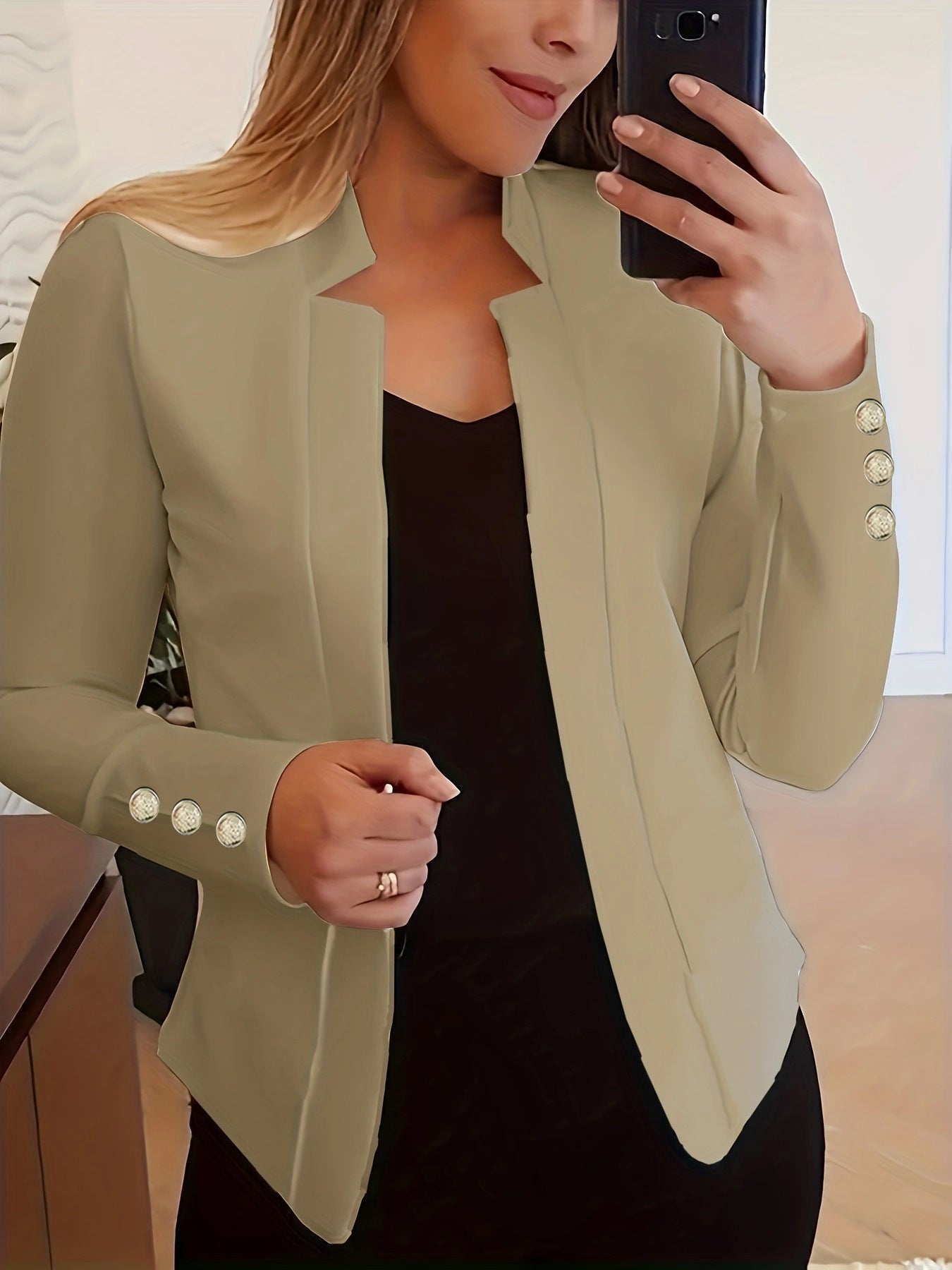 Wójcik™ | Blazer mit Knopfdetails