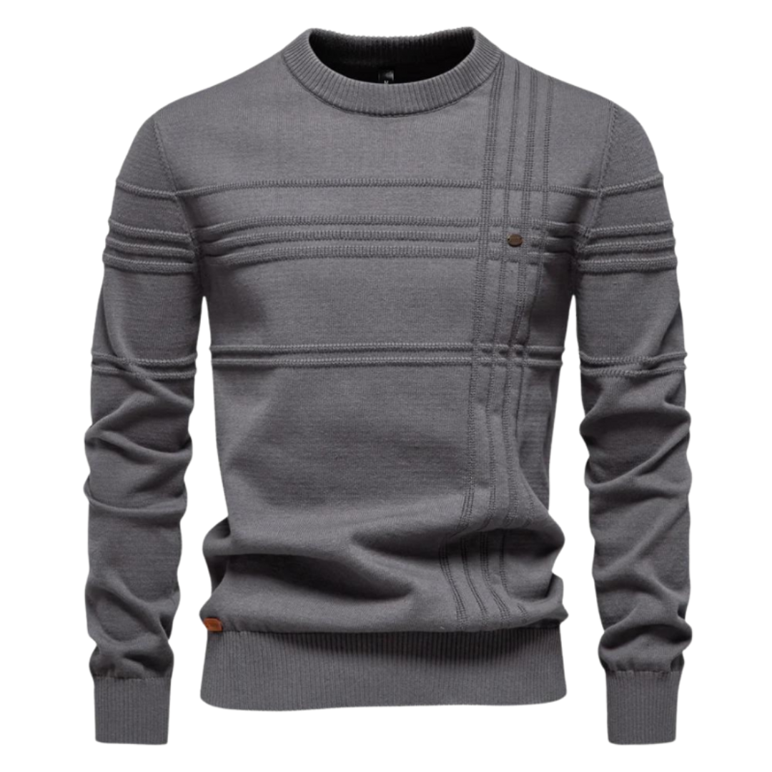 Ryszard™ | Herrenpullover mit elegantem Karomuster
