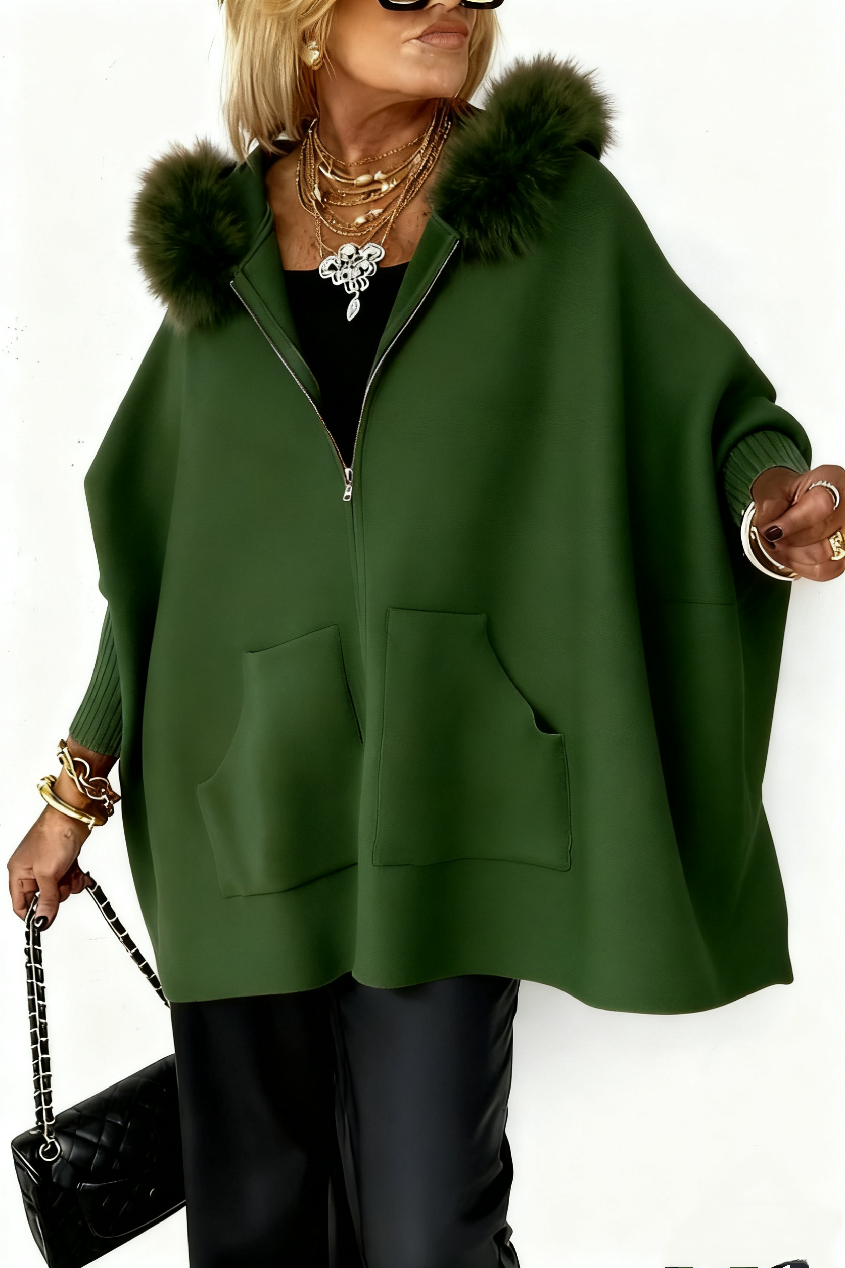 Kalina™ | Jacke mit Kunstfellkragen