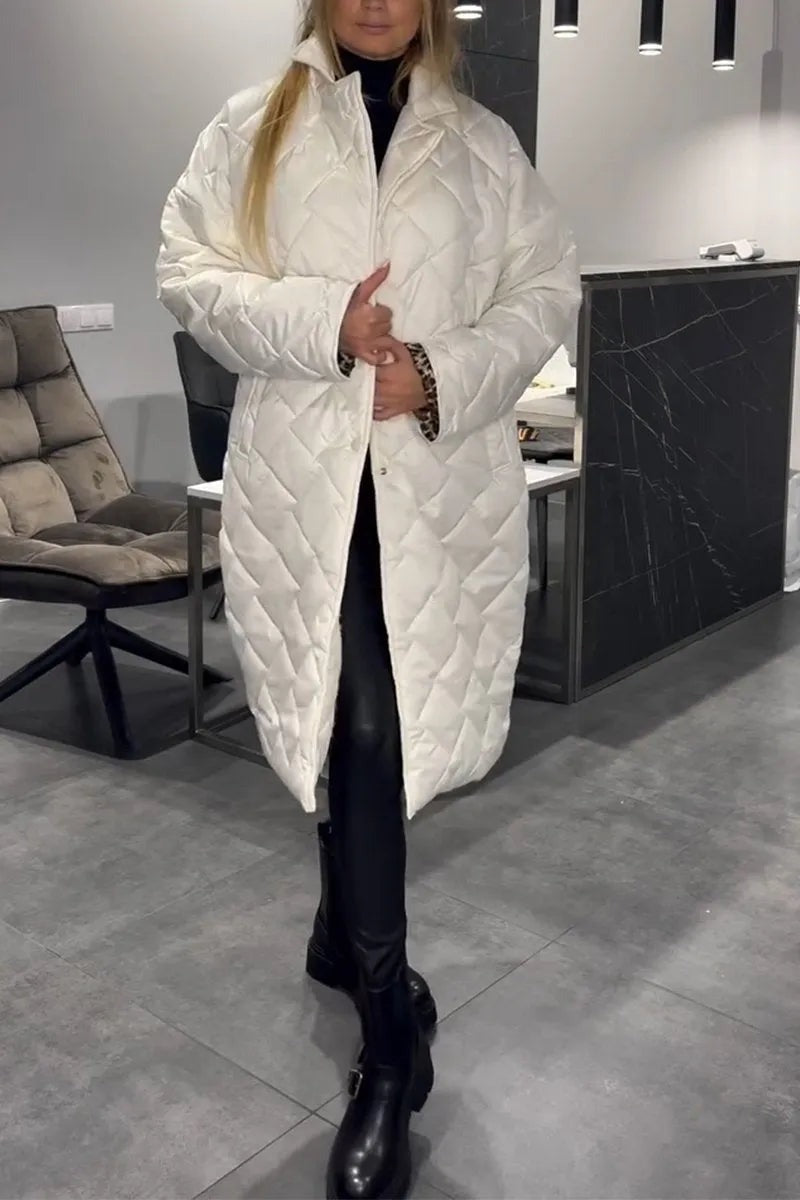 Brygida™ | Wendbare Steppjacke mit Leo-Futter